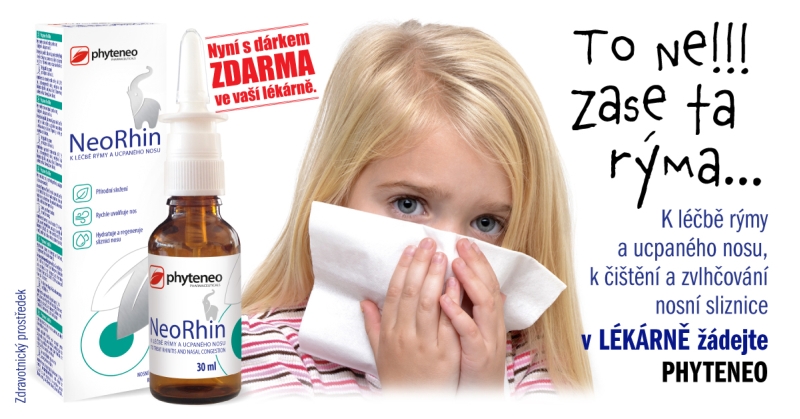 Při rýmě a potížích s ucpaným nosem Vám pomůže nosní spray Phyteneo NeoRhin